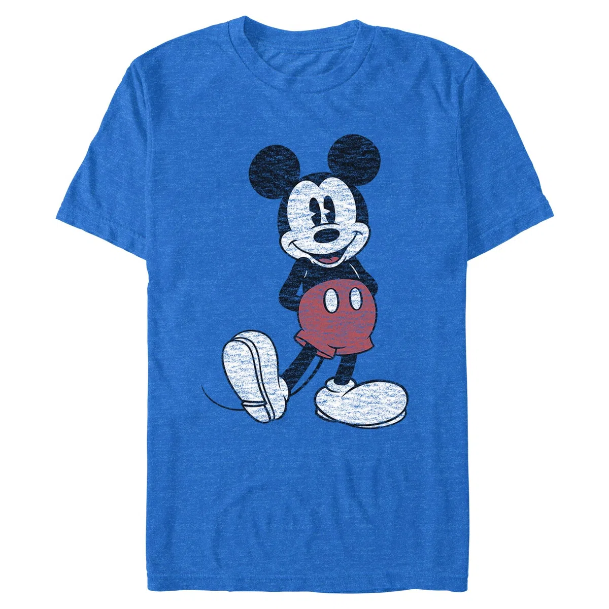 Disney Full Size Mickey Mouse Distressed Look T-Shirt Camiseta Hombre (Pack de 1)