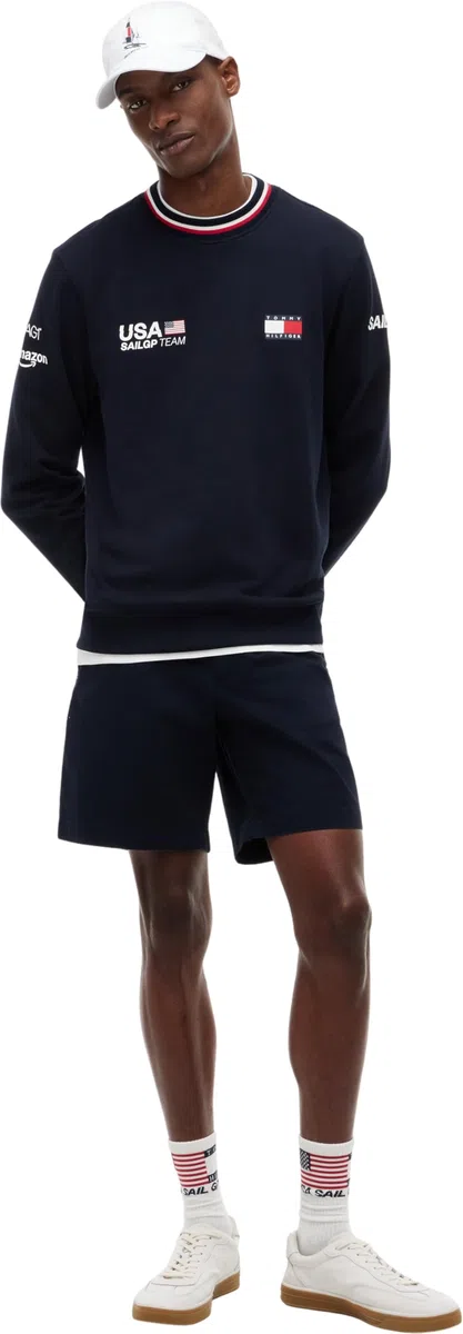 Tommy Hilfiger Us Sailgp Replica Crewneck Mw0mw44685 Sudadera sin Botones Hombre