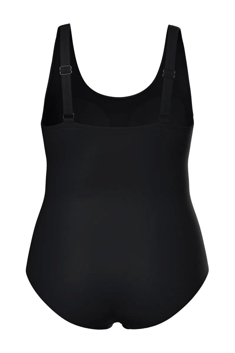 Ulla Popken Badeanzug, Raffung, Softcups, Träger Verstellbar, Recycelt Trajes de baño Mujer (Pack de 1)