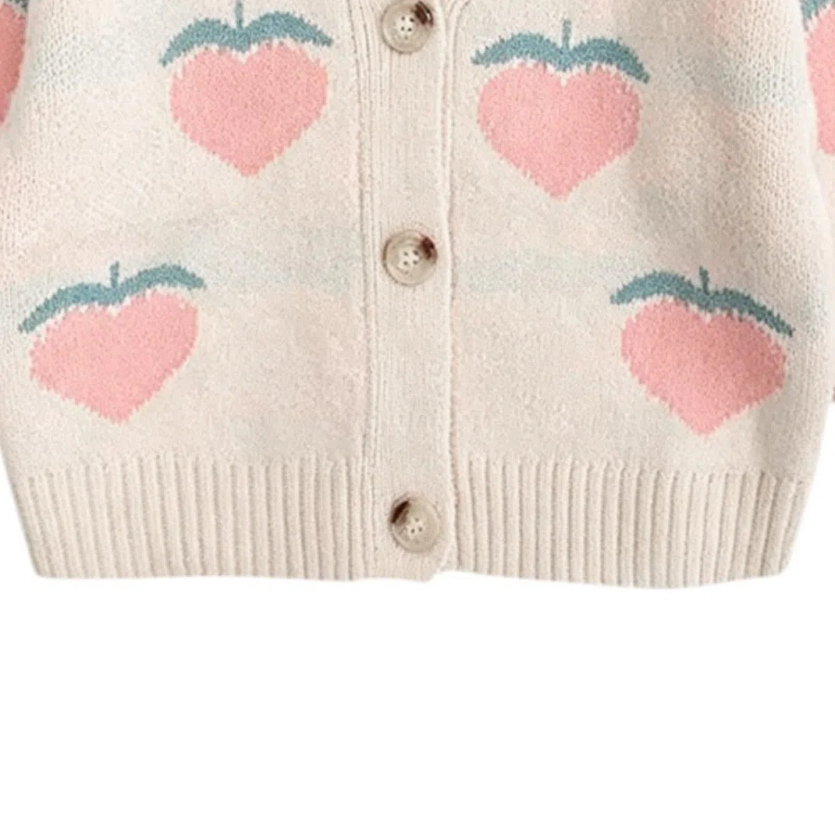 Cárdigan de melocotón para niñas, dulce cárdigan para niñas | Chaqueta de punto para niña, regalo de cumpleaños, Pascua, bonito diseño alegra a cualquier niño