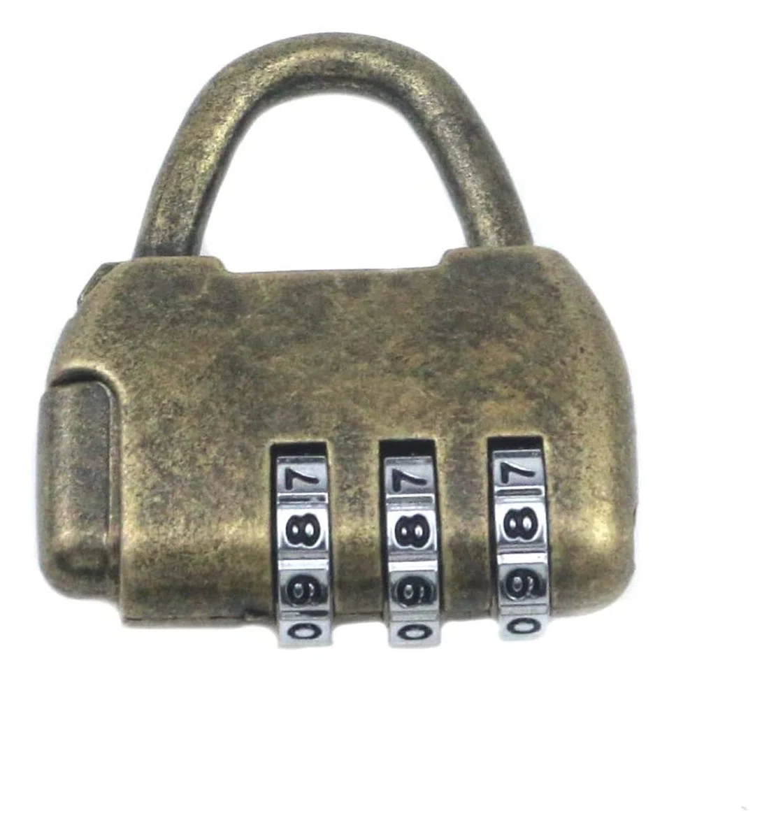 Candados for equipaje, candado, 6 piezas de bronce antiguo, emergente aleación zinc, contraseña cambiable tres bits, predeterminada