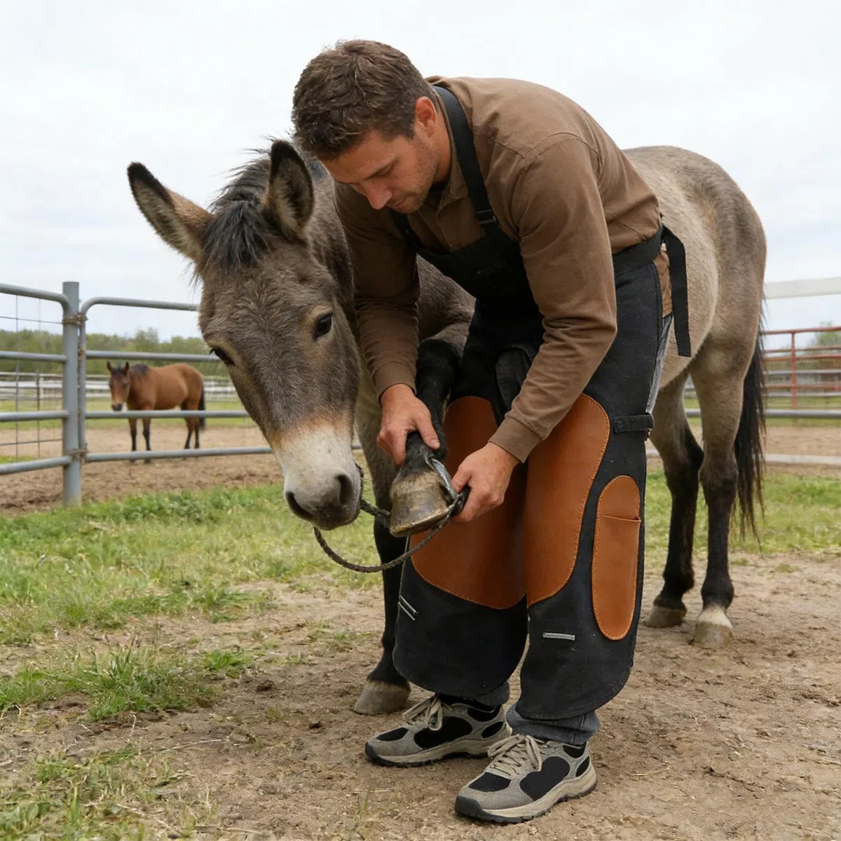 Delantal De Herrador Para Herraduras De Caballo Protección Ecuestre | Mandil De Soldadura Para Carpintero Mecánico Maquinista Bombero Y