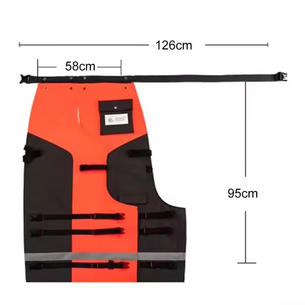 Pantalones profesionales de protección de 9 capas para motosierra, ajuste rápido para corte forestal y bricolaje (M)