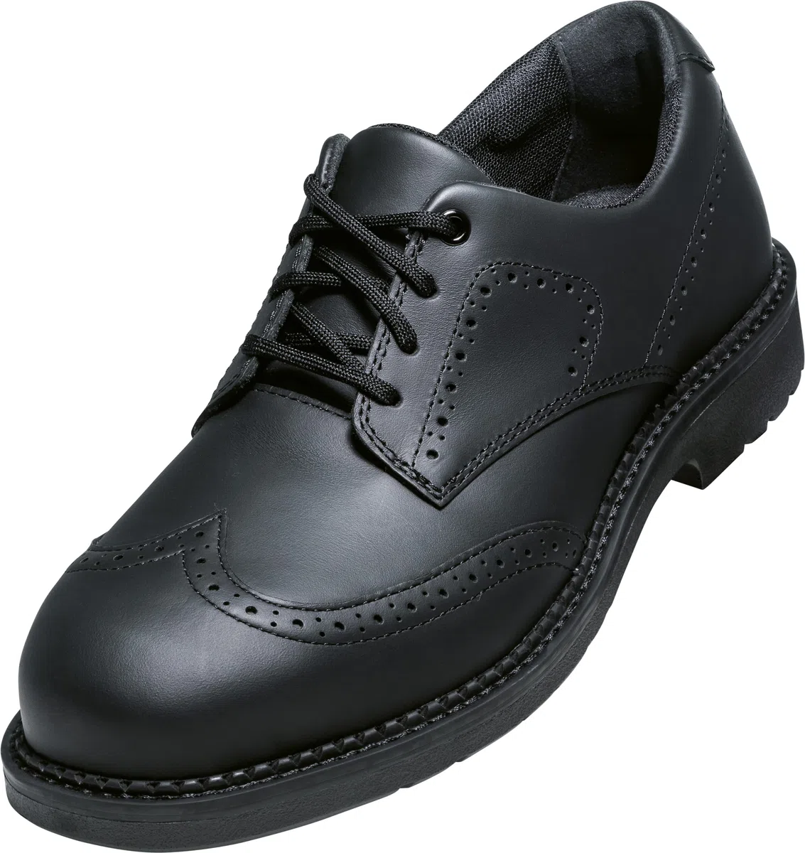 Uvex 1 Zapatos de seguridad con puntera de acero, zapatos de trabajo resistentes y transpirables S3 SRC, unisex, color negro, talla 47