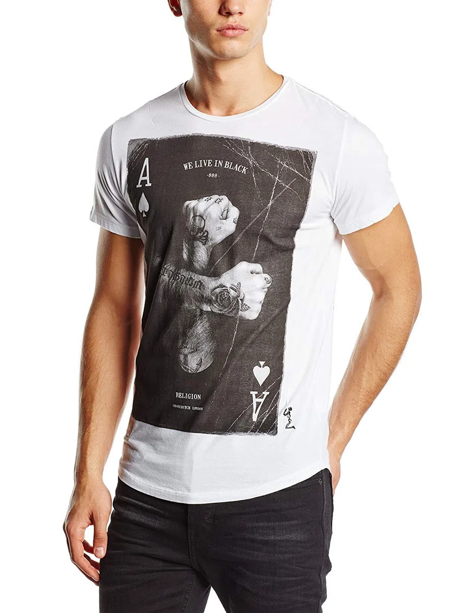 Religion Aces Up Camiseta para Hombre