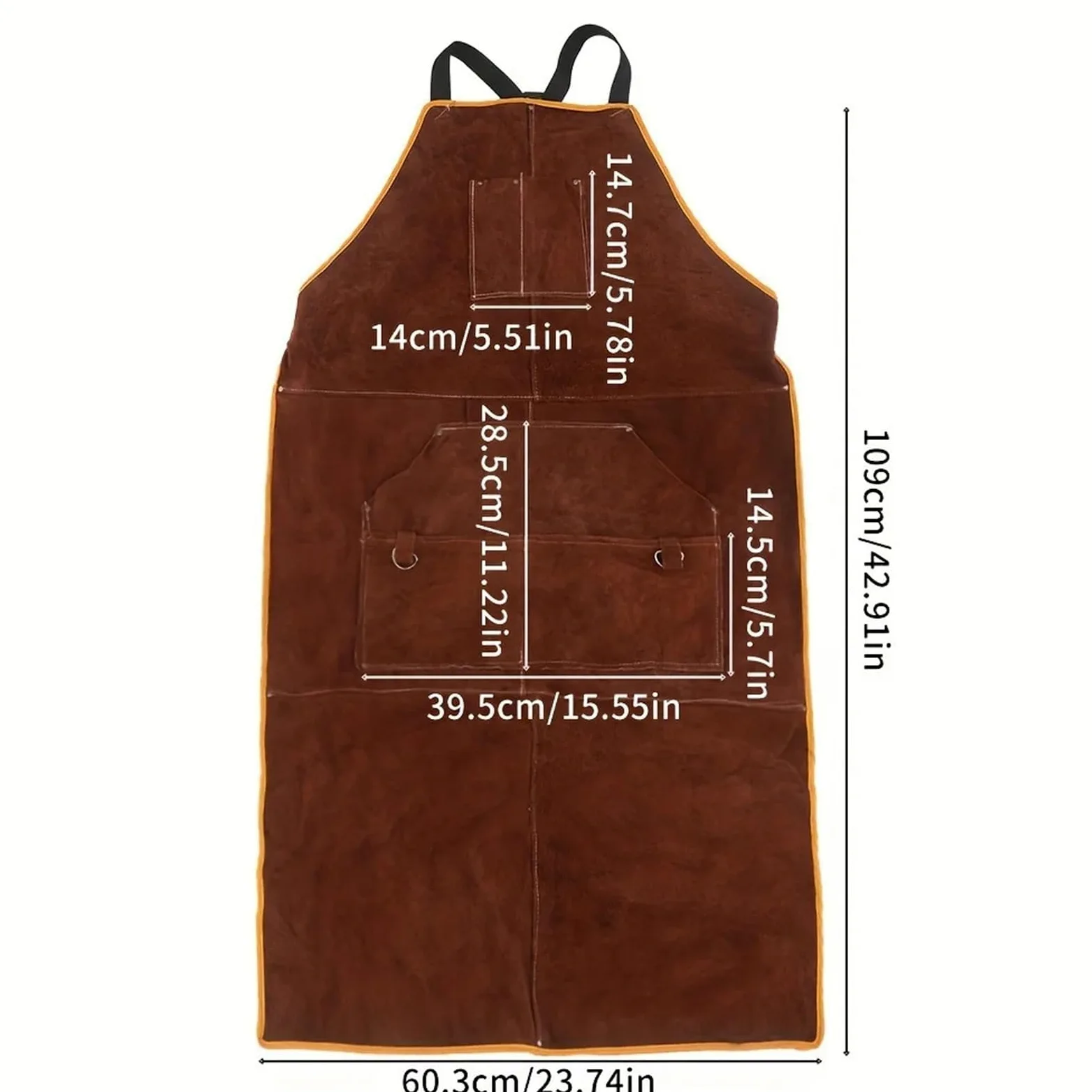 Delantal de soldadura de PU sintético resistente for hombres