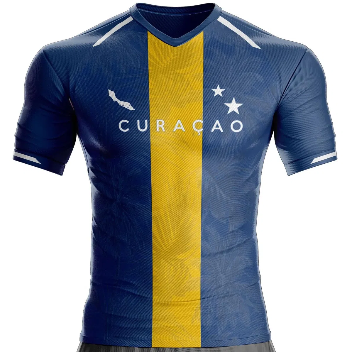 Camiseta Curacao Fútbol CR-63 Bandera, Azul