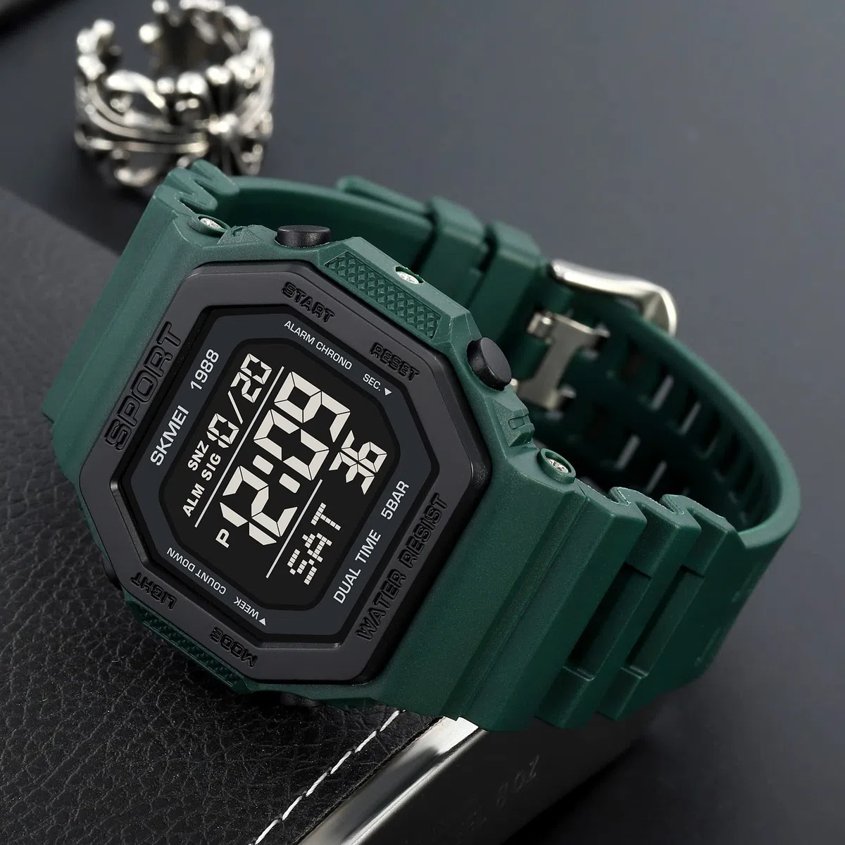 Relojes de moda para hombres y mujeres, unisex, verano, natación, retroiluminación, casual, impermeable, deportes al aire libre, reloj colorido con alarma multifunción, dos zonas horarias