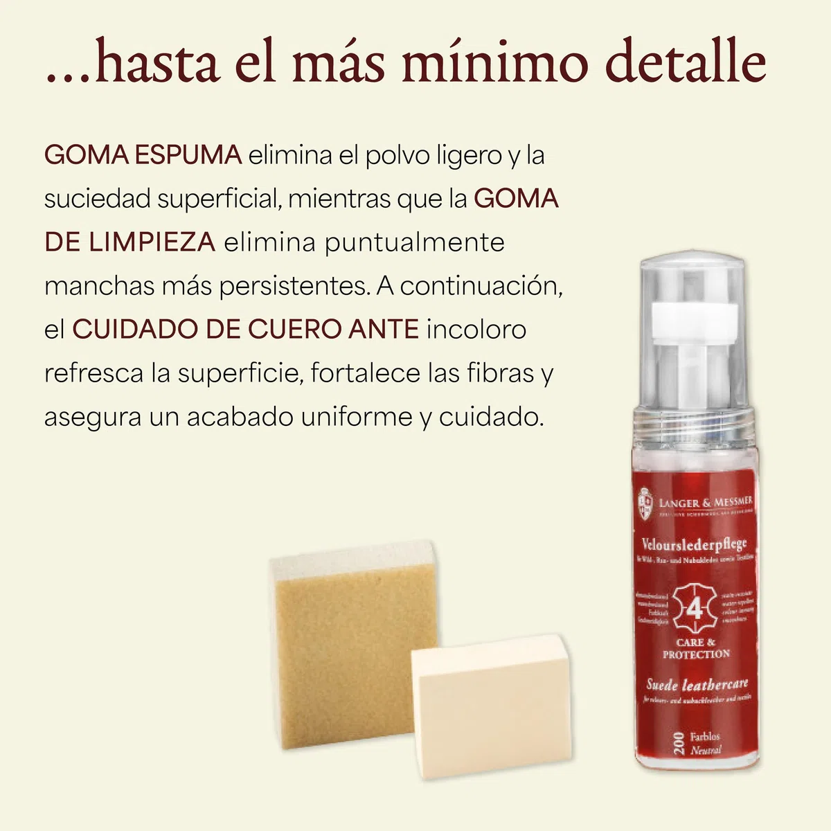 Langer & Messmer caja limpieza zapatos de alta calidad sin contenido o con set de cuidado de varias piezas con cremas para el cuidado, cepillos para zapatos y paños de algodón modelo Mannheim