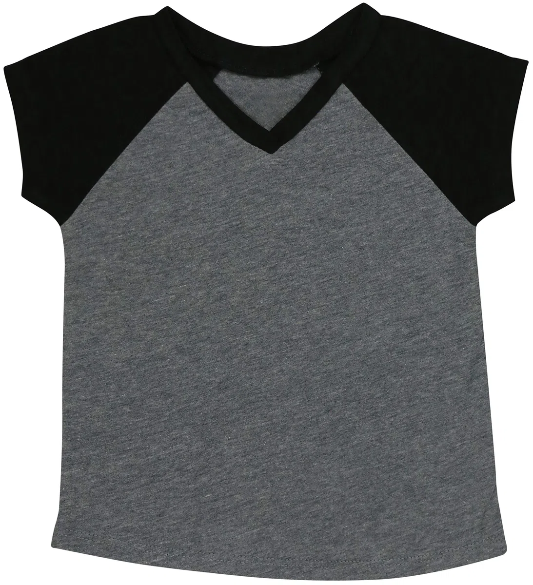 ToBeInStyle Playera de Manga Corta con Cuello en V y Contraste para niños y niñas