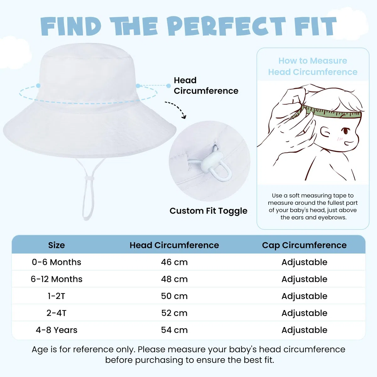 Sombrero de sol ajustable para bebé, para playa, verano, UPF 50+ para bebé, niña y niño