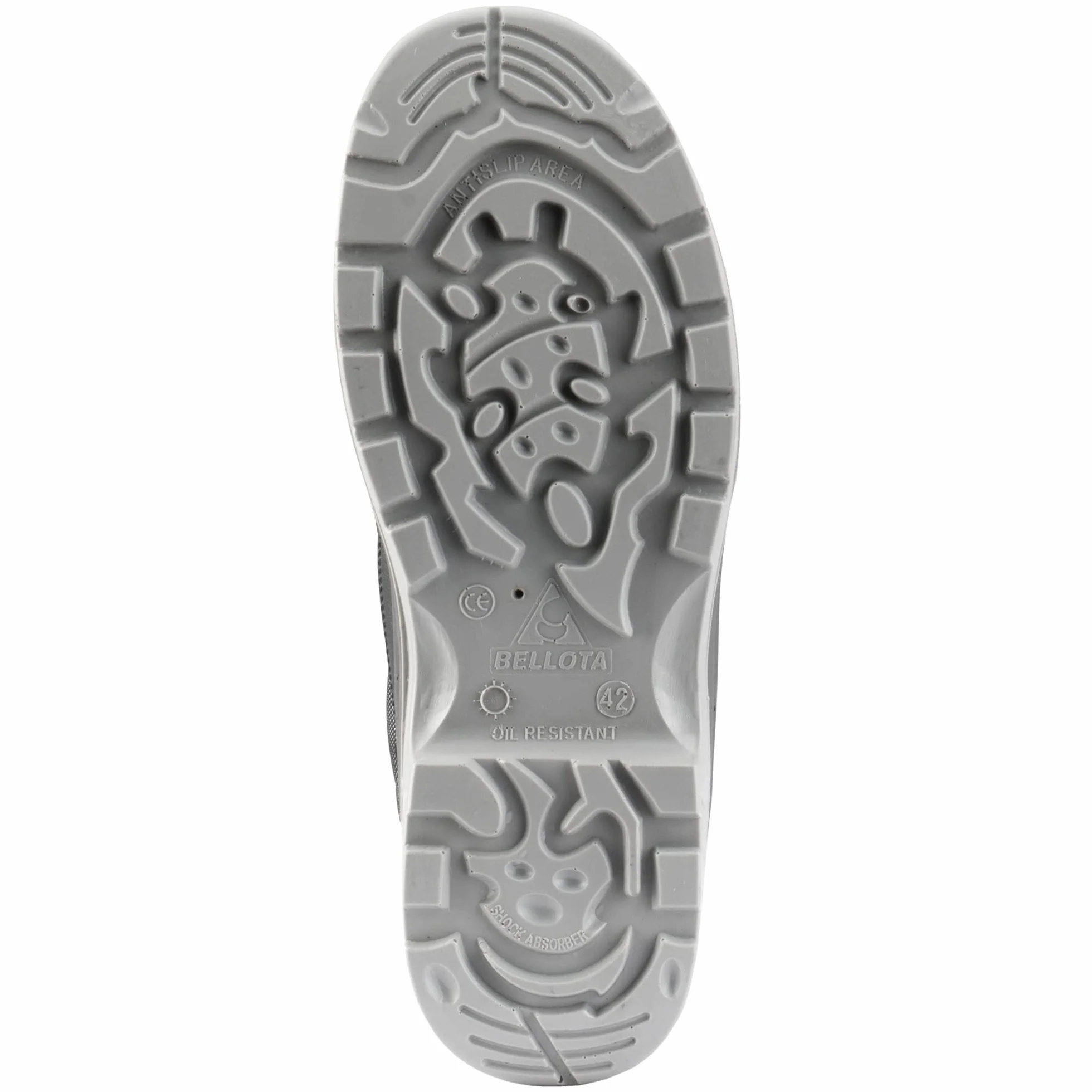 Bellota 72307NJS344 - Bota de Seguridad Comp+ Negra S3 de Hombre y Mujer (Talla 44) de Piel Hidrofugada Lisa, Acolchada y con Zonas Reforzadas Antiabrasión