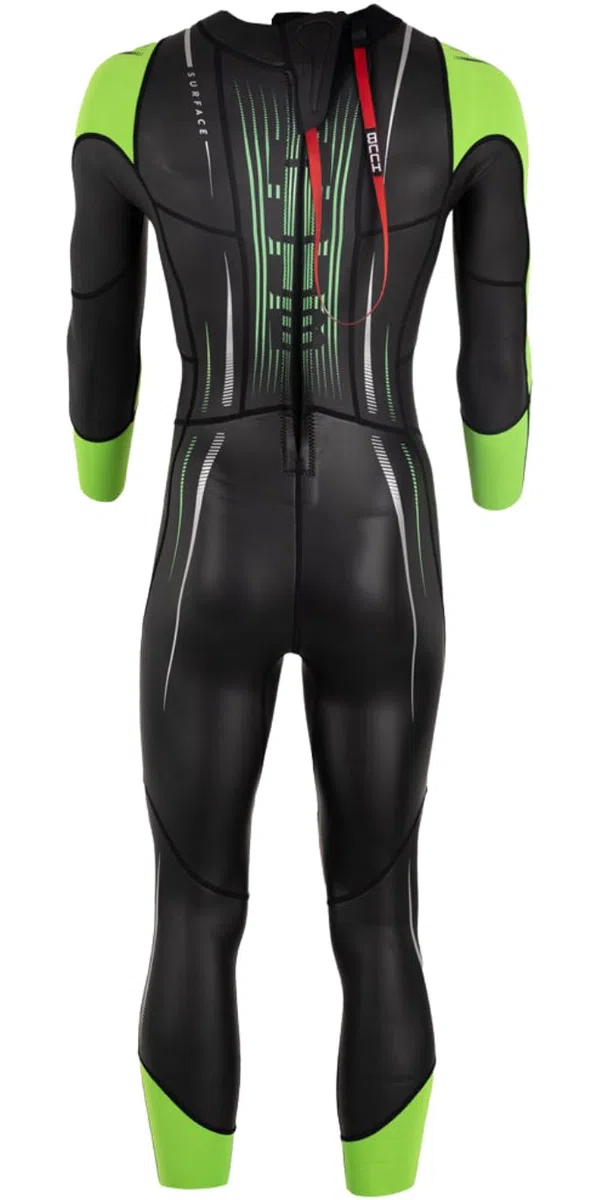 Huub 2025 Surface Swim - Traje de neopreno para hombre, negro/verde flúor