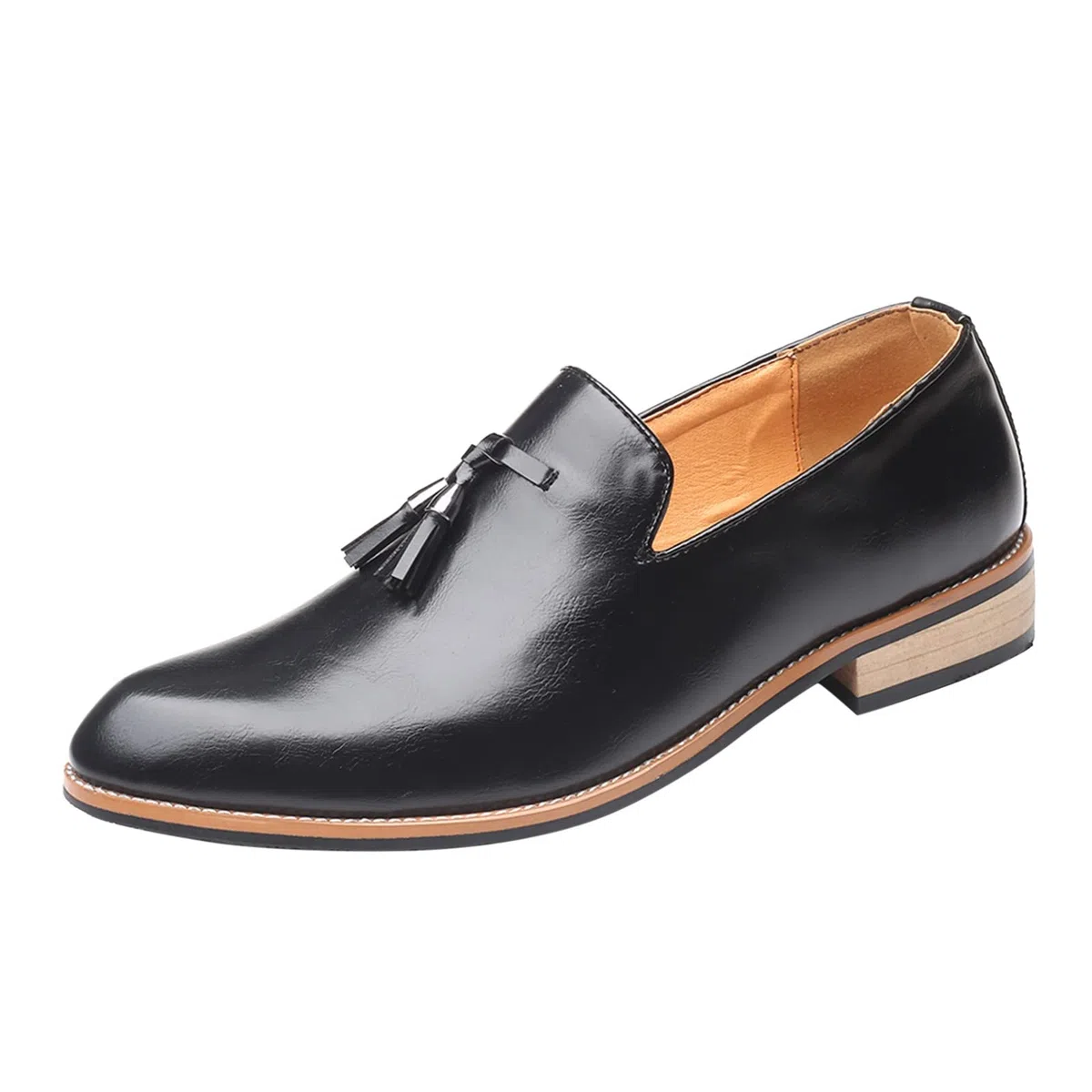 Zapatos para hombre, cuero, moderno, transpirable, cómodo, de negocios, deslizantes, de trabajo, ocio, monocolor, de cuero, para boda, Oxfords, informales, transpirables