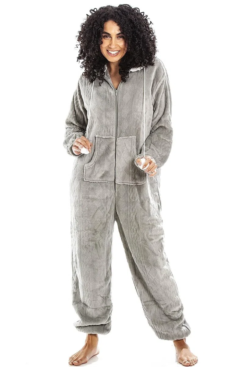 CAMILLE Supersoft Fleece Onesies para Mujer