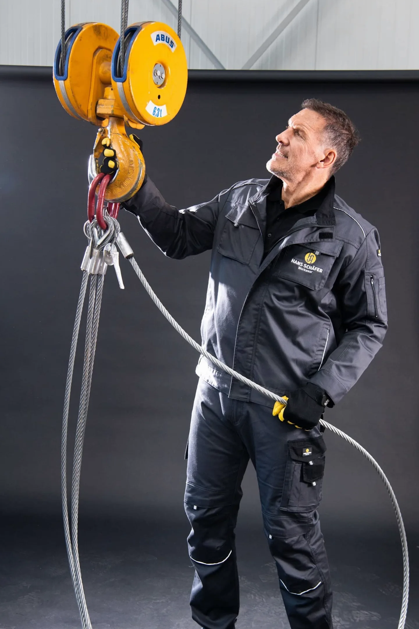 HSW Professional – Pantalones Largos de Trabajo para Hombre – Pantalones de diseño y Ligeros con Bolsillos en la Rodilla – Duraderos