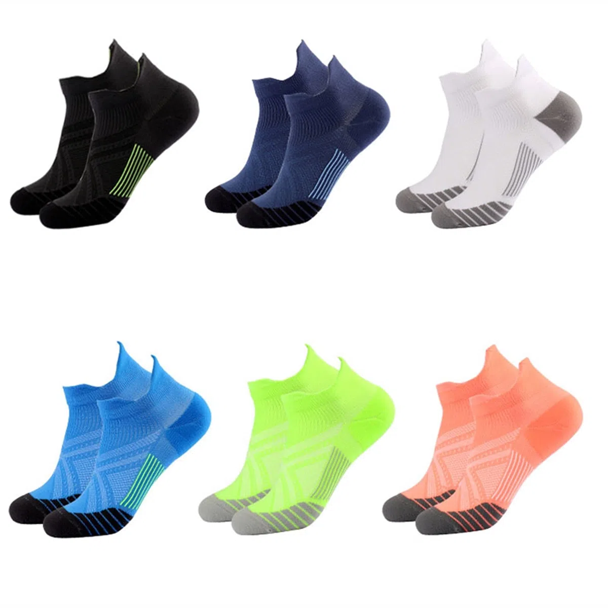 Hombres/Mujeres Deporte Calcetines Atléticos Tobillo Thin Transpirable Quick Seco Al Aire Pre Al Aire Libre Fitness Correr Compresión Calcetines de Ciclismo
