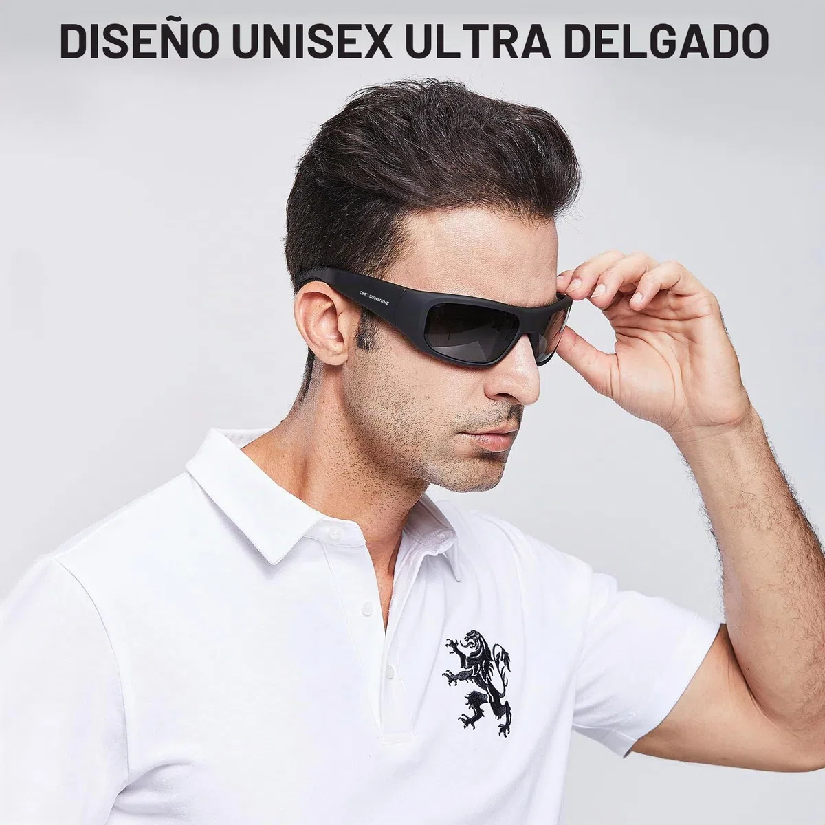 OhO Smart Glasses,Polarized Sunglasses with Bluetooth Speaker,Athletic/Outdoor UV Protection and Voice Control,Unisex(Grey Lens)