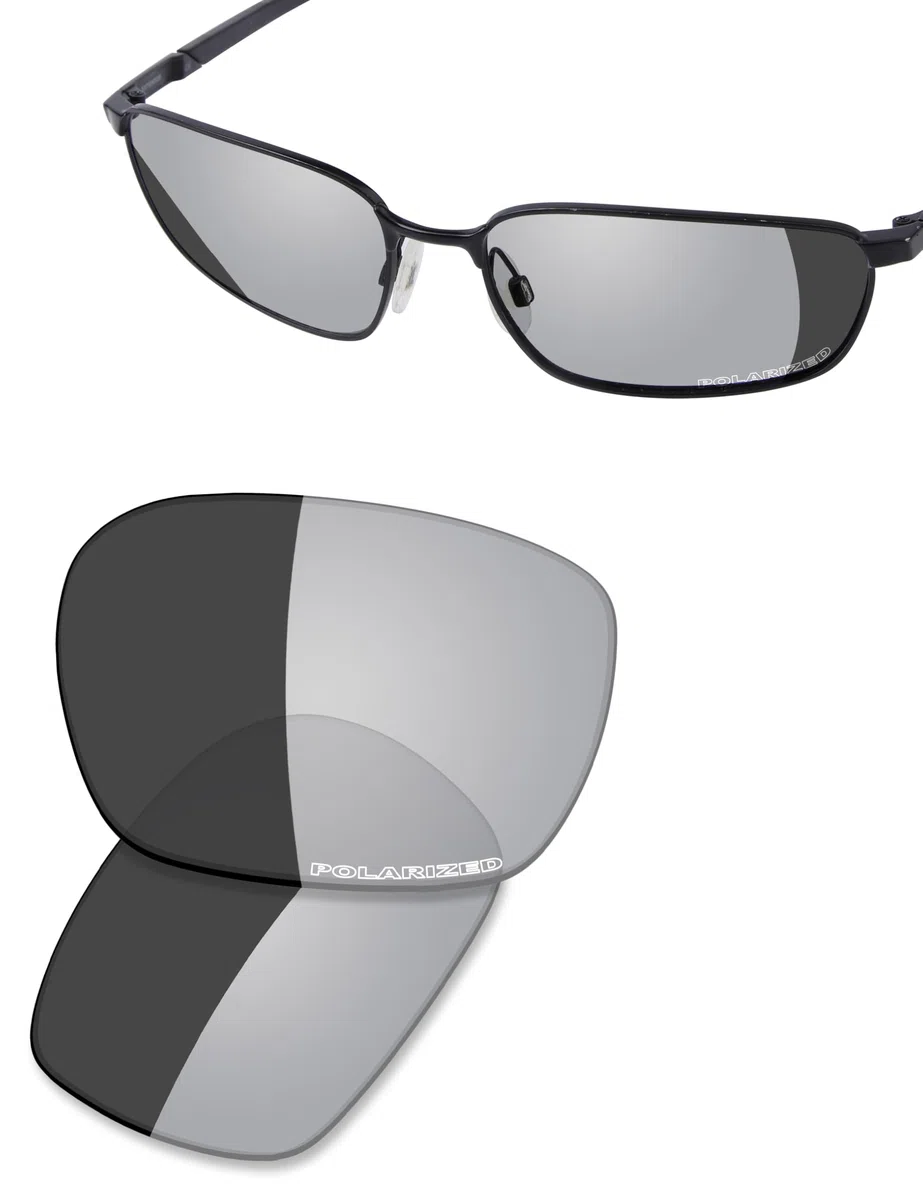 Saucer Lentes y almohadillas nasales de repuesto prémium para gafas Oakley Extender OX3249 de 58 mm, protección UV400, antiarañazos