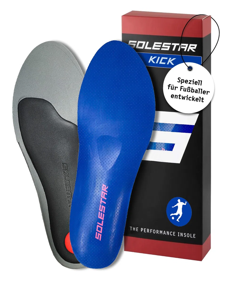 Solestar Kick - Plantillas para zapatos de fútbol (talla 37/38), diseño unisex