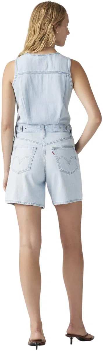 Levi's Mujer Overall Vest Romper con botones, Standard Fit