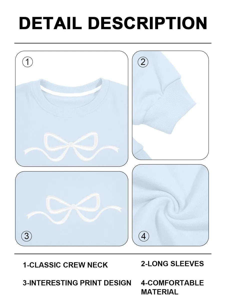 Sudadera con lazo rosa, suéter de coqueta, sudaderas Y2k, lindas camisetas estéticas para niña limpia, cuello redondo