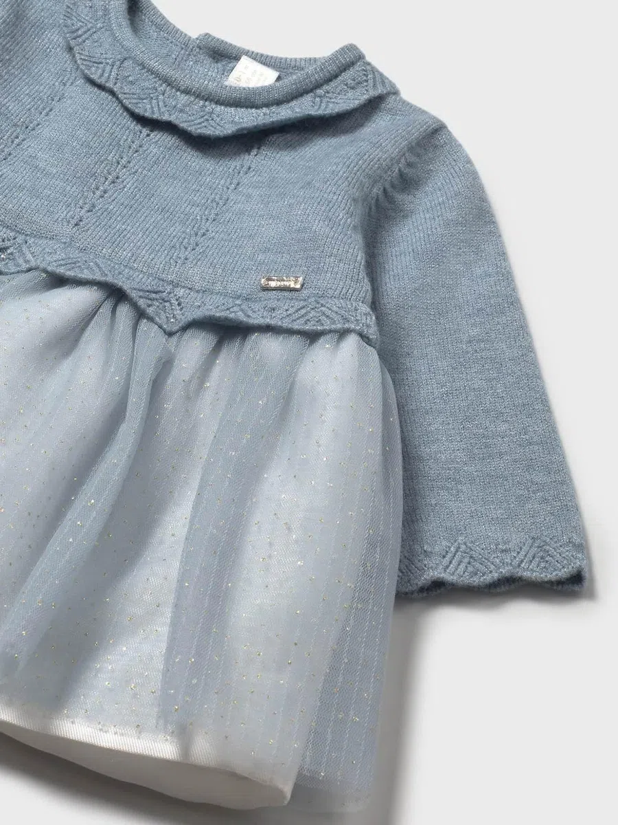 Mayoral Vestido Tricot y Tul para bebé niña Luna vig
