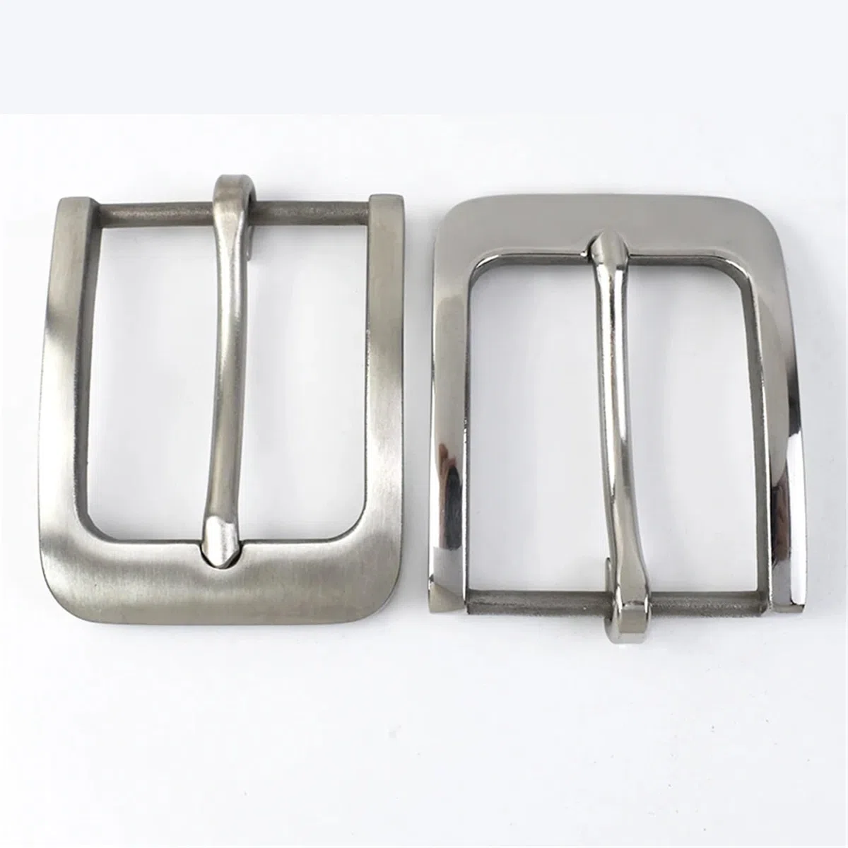Hebillas de cinturón acero inoxidable macizo 40 mm, 20 unidades, con pasador cepillado, metal, for vaqueros, accesorios y manualidades Para Cinturones
