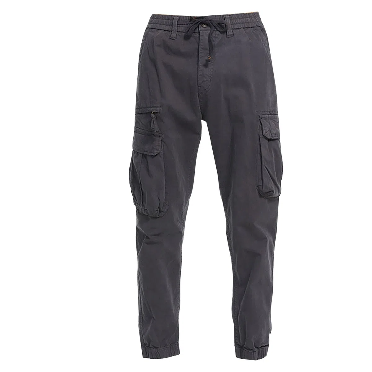 Generisch Pantalones cargo para hombre largos: pantalones de chándal con muchos bolsillos, pantalones deportivos con puños, pantalones de chándal ligeros, resistentes a la abrasión, pantalones