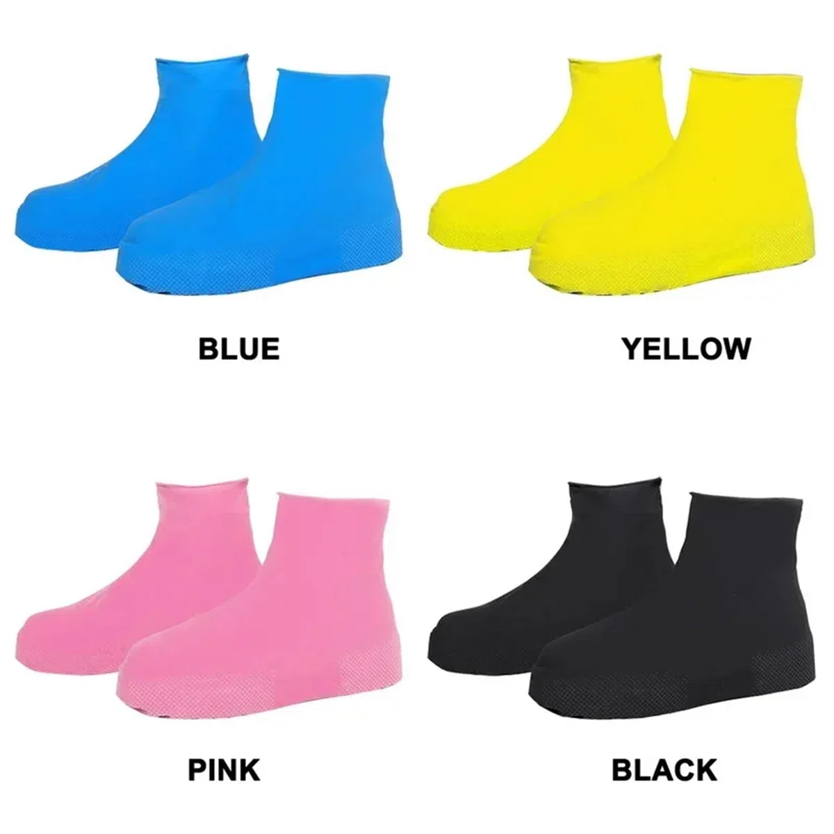 Botas De Agua 2 uds cubiertas impermeables for zapatos antideslizantes de silicona for exteriores cubierta reutilizable for días lluviosos