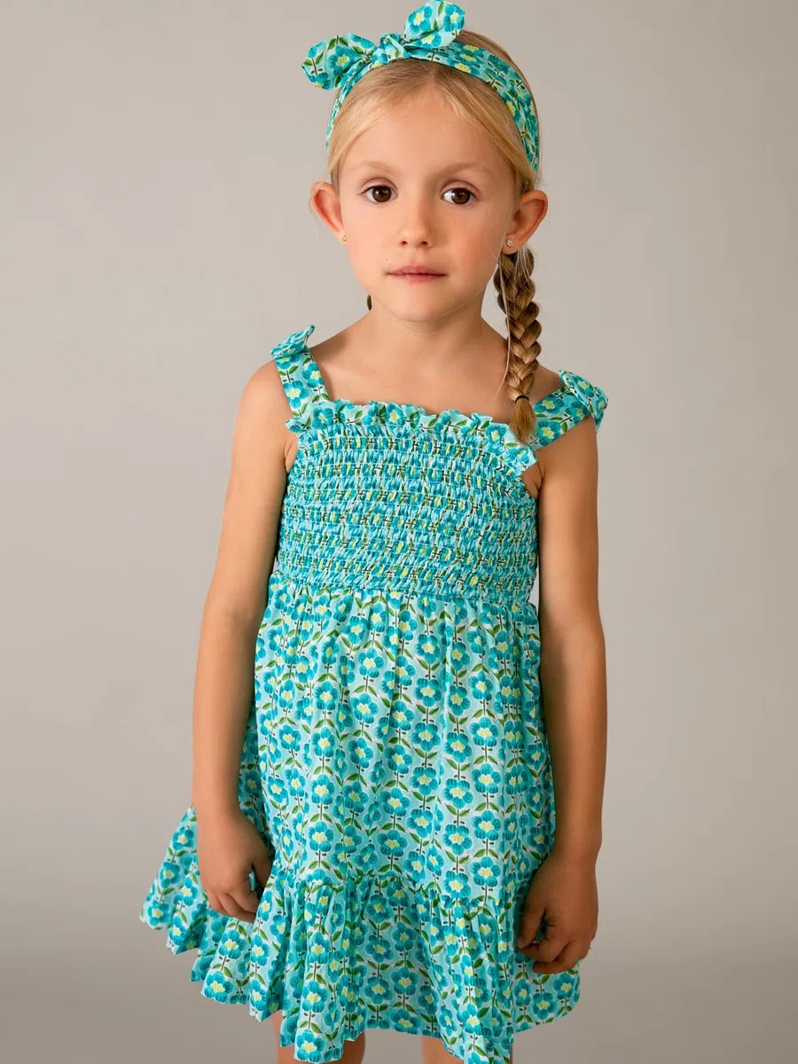 Mayoral Vestido Estampado Banda para niña Oceano