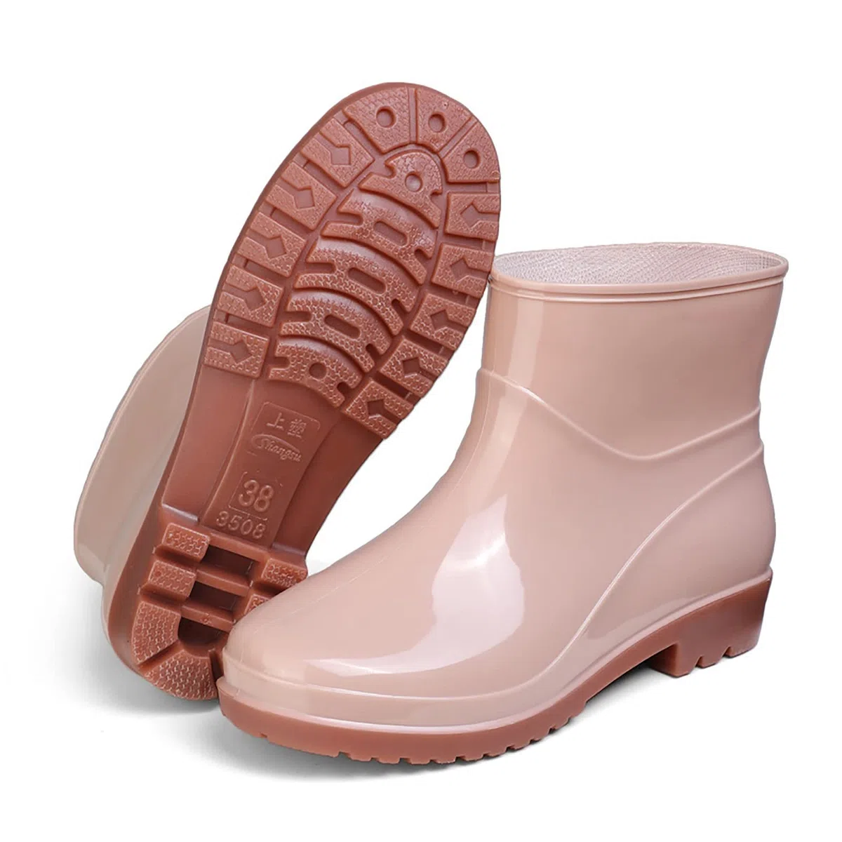Botas de goma para mujer, botines de goma impermeables, botas de lluvia para exteriores, botines antideslizantes, botas de jardín Wellington, botas de goma cortas, botas de lluvia, botines de goma