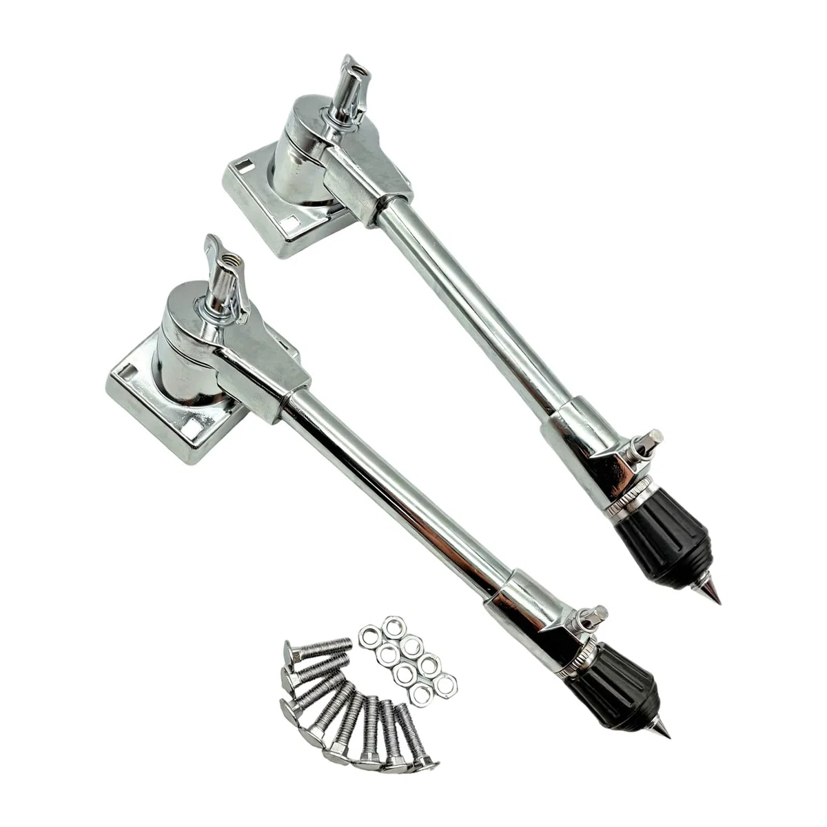 2 soportes de patas de tambor de metal, soporte ajustable, accesorio de instrumento, fácil instalación, accesorios de instrumentos antideslizantes