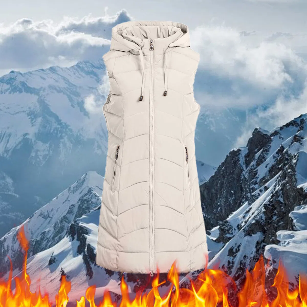 Chaqueta de punto de manga larga para mujer, tallas grandes, para invierno, con cremallera, chaleco sin mangas, cárdigan de punto para el tiempo libre, cómodo