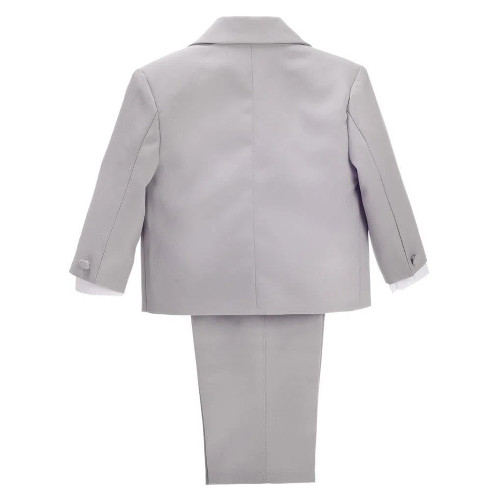 Lito Angels - Trajes para Bebe niño de Vestir Elegante Caqui, Conjunto de 5 Piezas de Traje Formal para Boda, Fiesta, Ceremonia y ocasión Especial