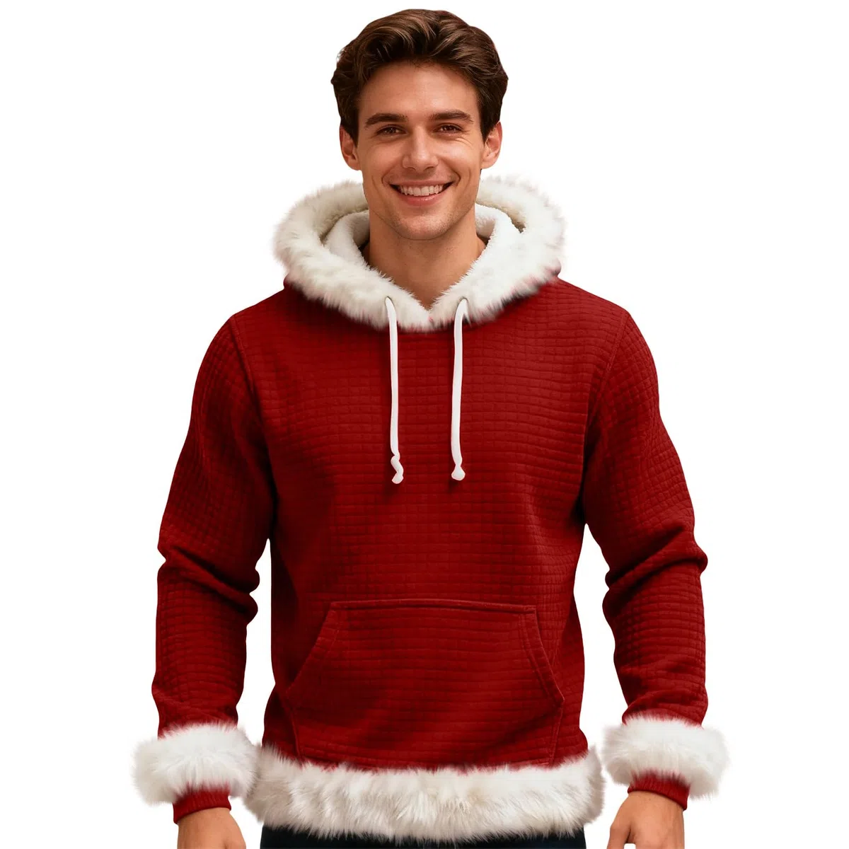 Chaqueta Verano Hombre Sudadera con Capucha De Forro, Estilo Oversize, Tallas Grandes, Manga Larga, Casual, Ideal para Invierno. L (Red, XL) Gym Mangas Proteccion Solar Pijama Parejas