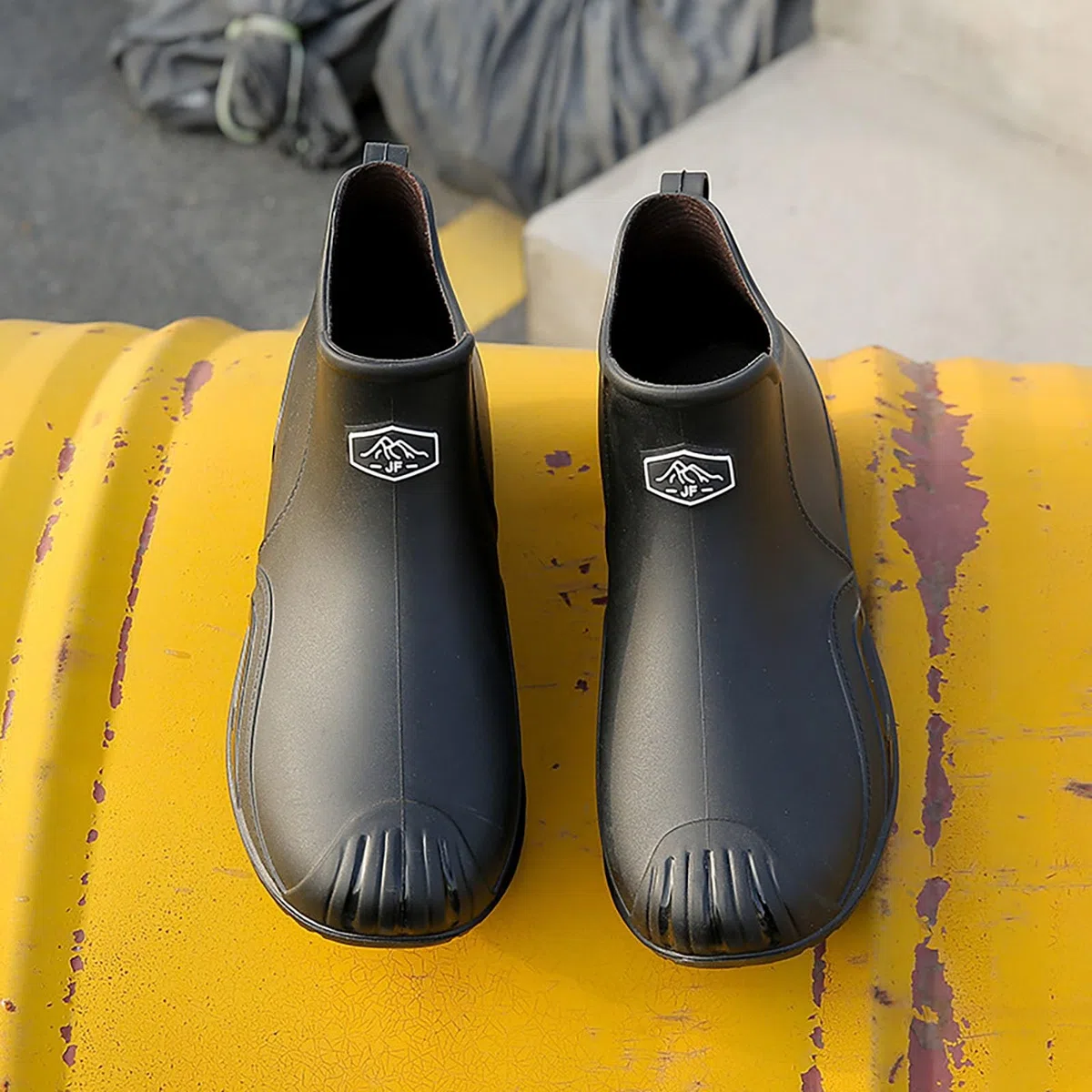 Botas de goma cortas para hombre, botas de lluvia, zapatos de goma, impermeables, botas de goma, botas de jardín, botas de Wellington, botas de lluvia antideslizantes, botas de lluvia para exteriores