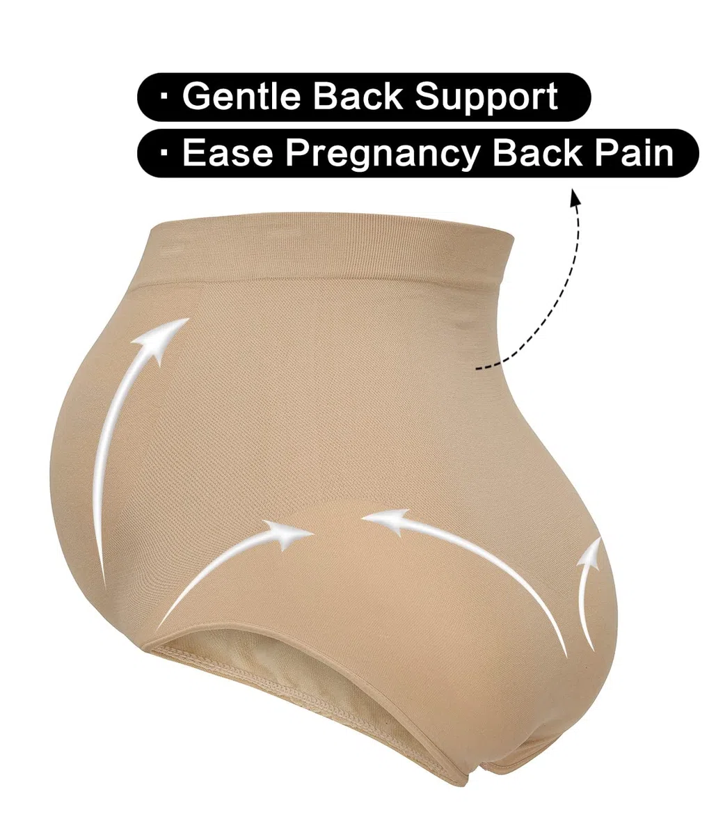 Ropa moldeadora de maternidad sin costuras, bragas de soporte para el vientre para vestidos y pantalones, ropa interior de embarazo de cintura alta, S-XXXL