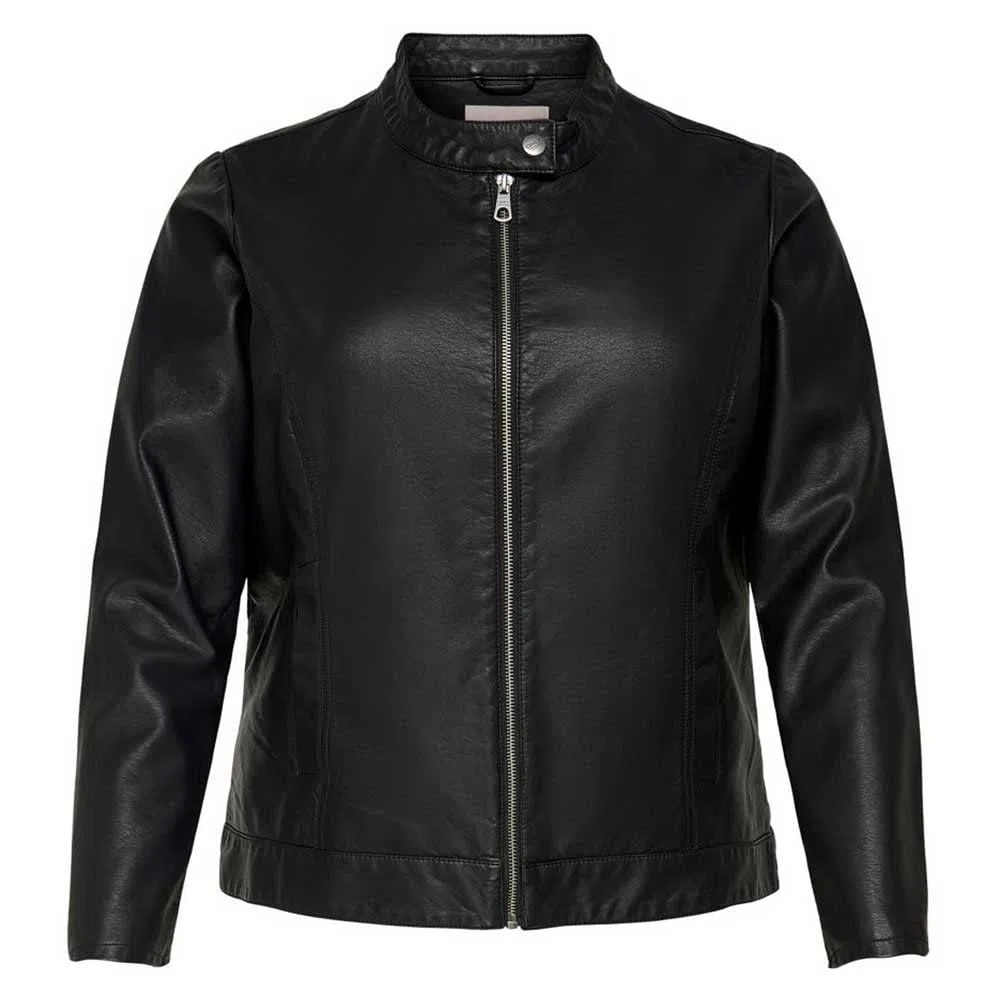 ONLY Carmakoma Carrobber Faux Leather Jacket Noos Chaqueta de cuero Mujer (Pack de 1)