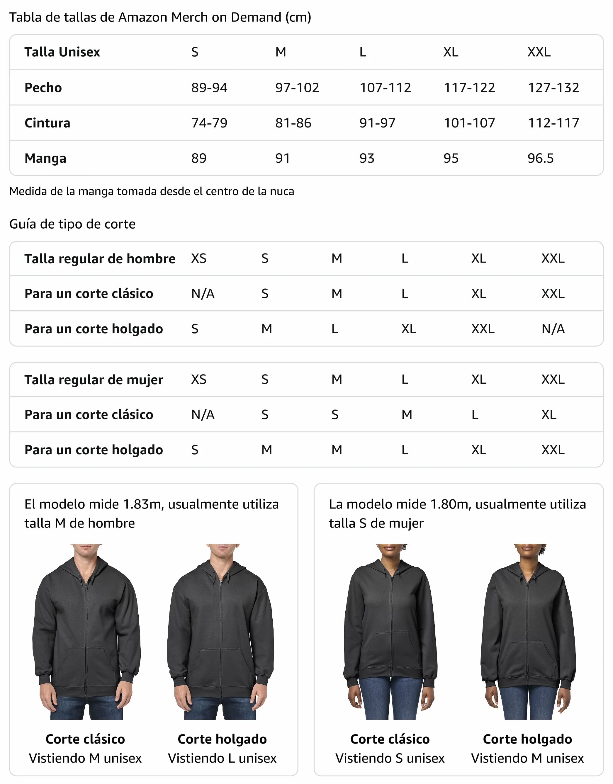 One Piece Stacked Logos Front Back Sudadera con Capucha