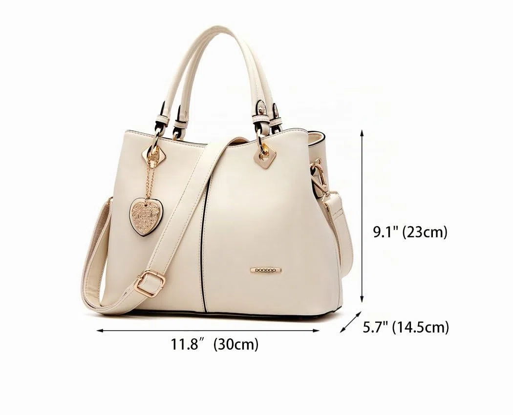 AINUOEY Mujer Bolsos de Mano Casual Bandolera Marca Mediano Totes Antirrobo Hombro Italianos PU Cuero 73501 1 piezas