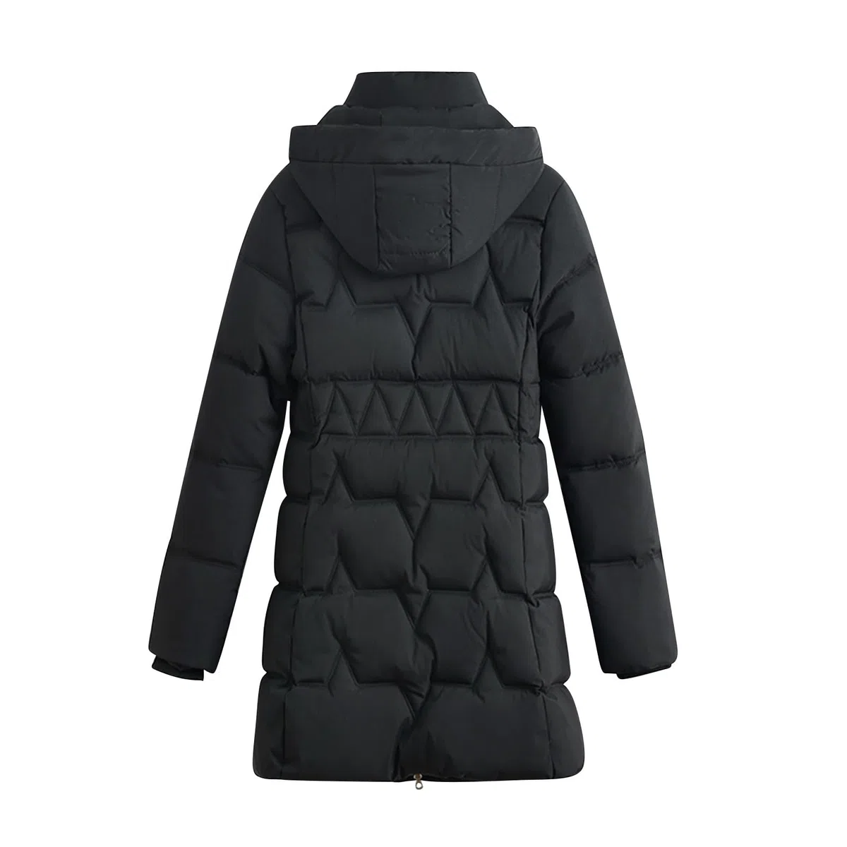 Abrigo Acolchado Mujer Invierno Chaqueta de Plumas Largo para Mujer Color Sólido Abrigos de Algodón con Capucha Manga Larga Termica Plumíferos con Cremallera Gruesa y Cálida Chaquetas Transpirable
