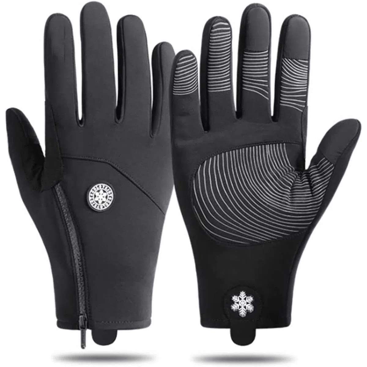 Habiba Mitones Guantes de Pantalla táctil, Guantes Deportivos de Ciclismo para Correr para Hombres y Mujeres, Guantes de Dedos completos Ligeros con Forro cálido de Invierno Útil