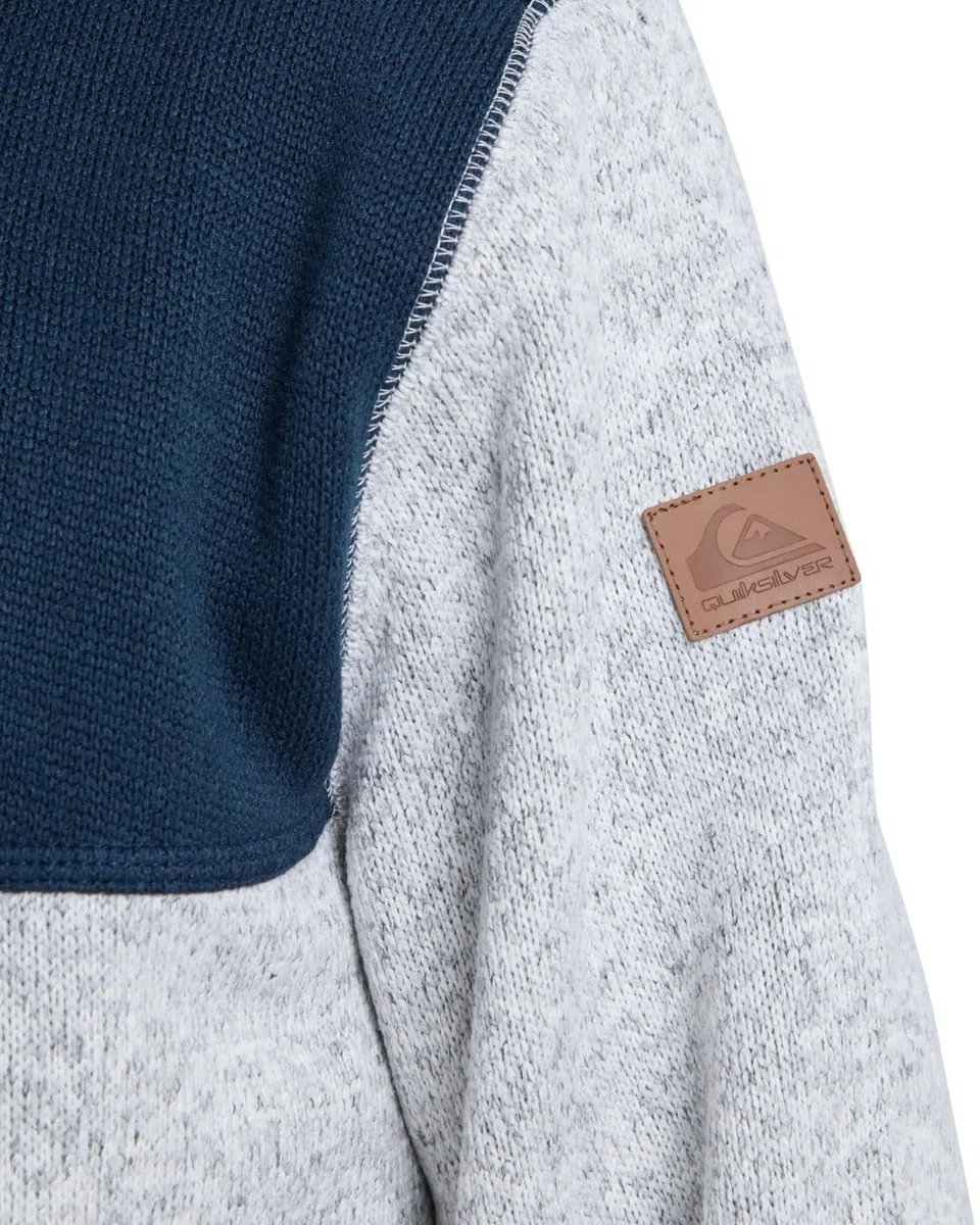 Quiksilver Keller Block Zip Suéter cárdigan Hombre (Pack de 1)