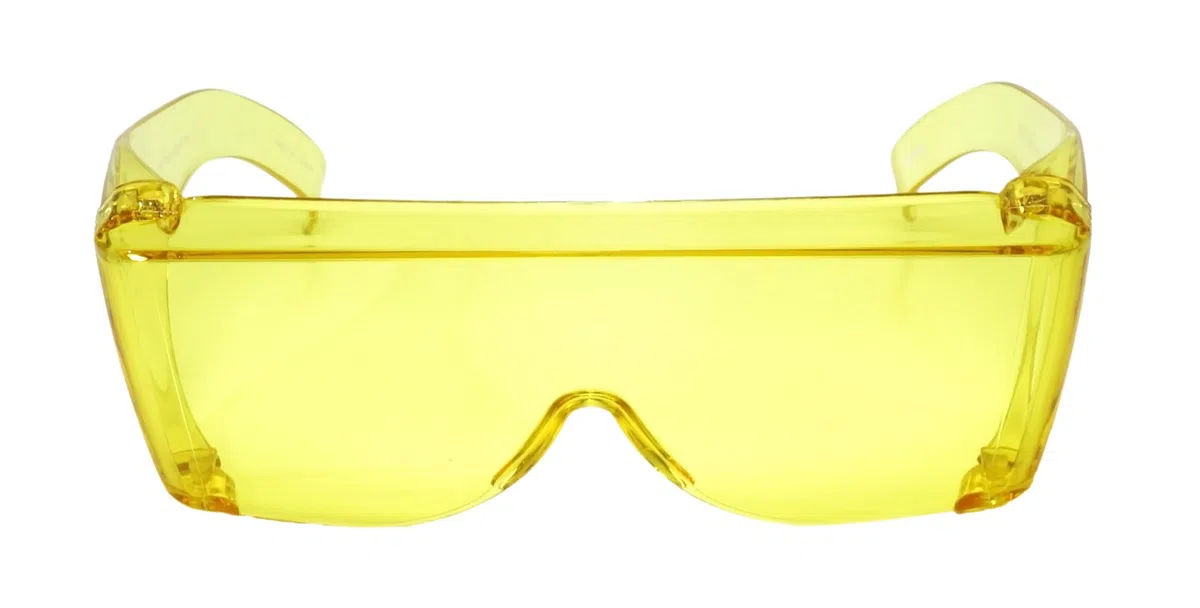 Calabria 3000 - Gafas de seguridad de ajuste grande para hombres y mujeres, envolventes, antivaho, arañazos, deslumbramiento, para hombres y mujeres