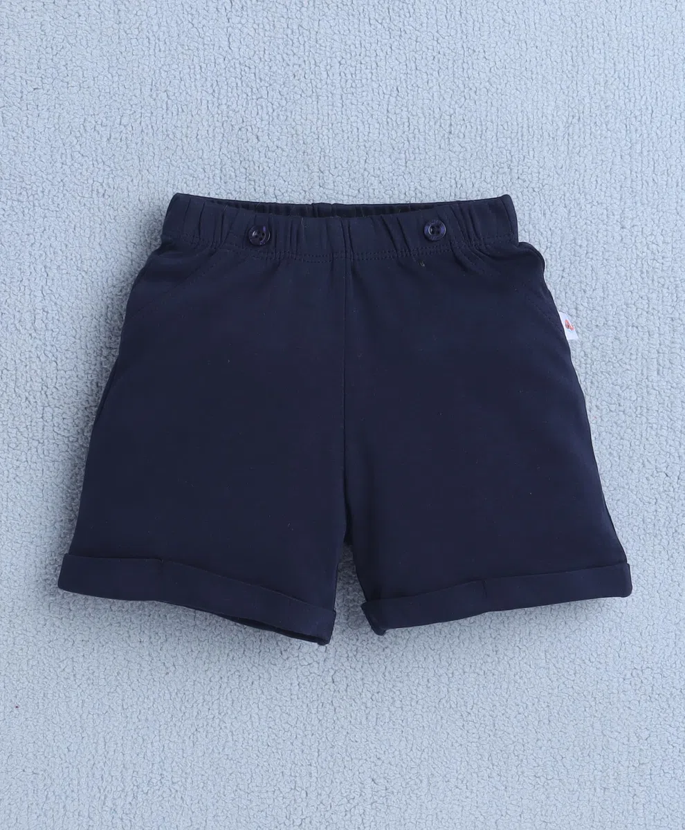 BUMZEE Conjunto de camisa y pantalón corto de algodón para niños, corte regular, media manga, cuello, cuello, camiseta de algodón y pantalones cortos con lazo, tirantes y gorra