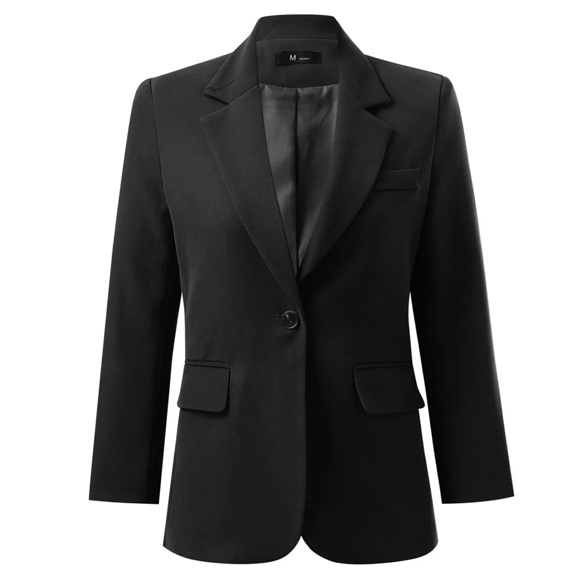 Genérico Chaqueta Traje Mujer Elegante, Americana Formal Profesional con Solapa y Corte Ajustado, Blazer Mujer de Negocios para Oficina, Reuniones y Eventos