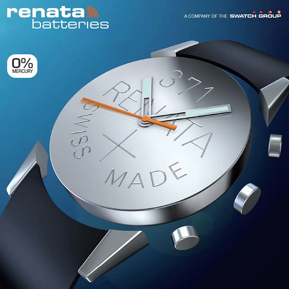 Renata 303 sola batería de reloj de óxido de plata fabricado en Suiza 1,5 V (10 pilas, 303 o SR44SW)