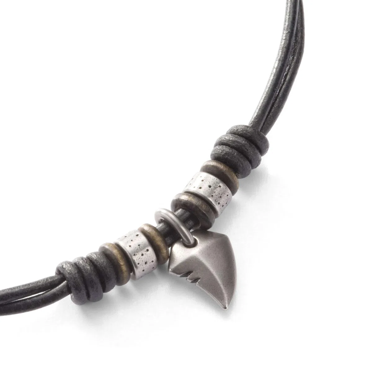 Fossil Men's Jewellery Made of Stainless Steel, 42 cm + 5 cm Extension, Pendant: 15 x 13 mm