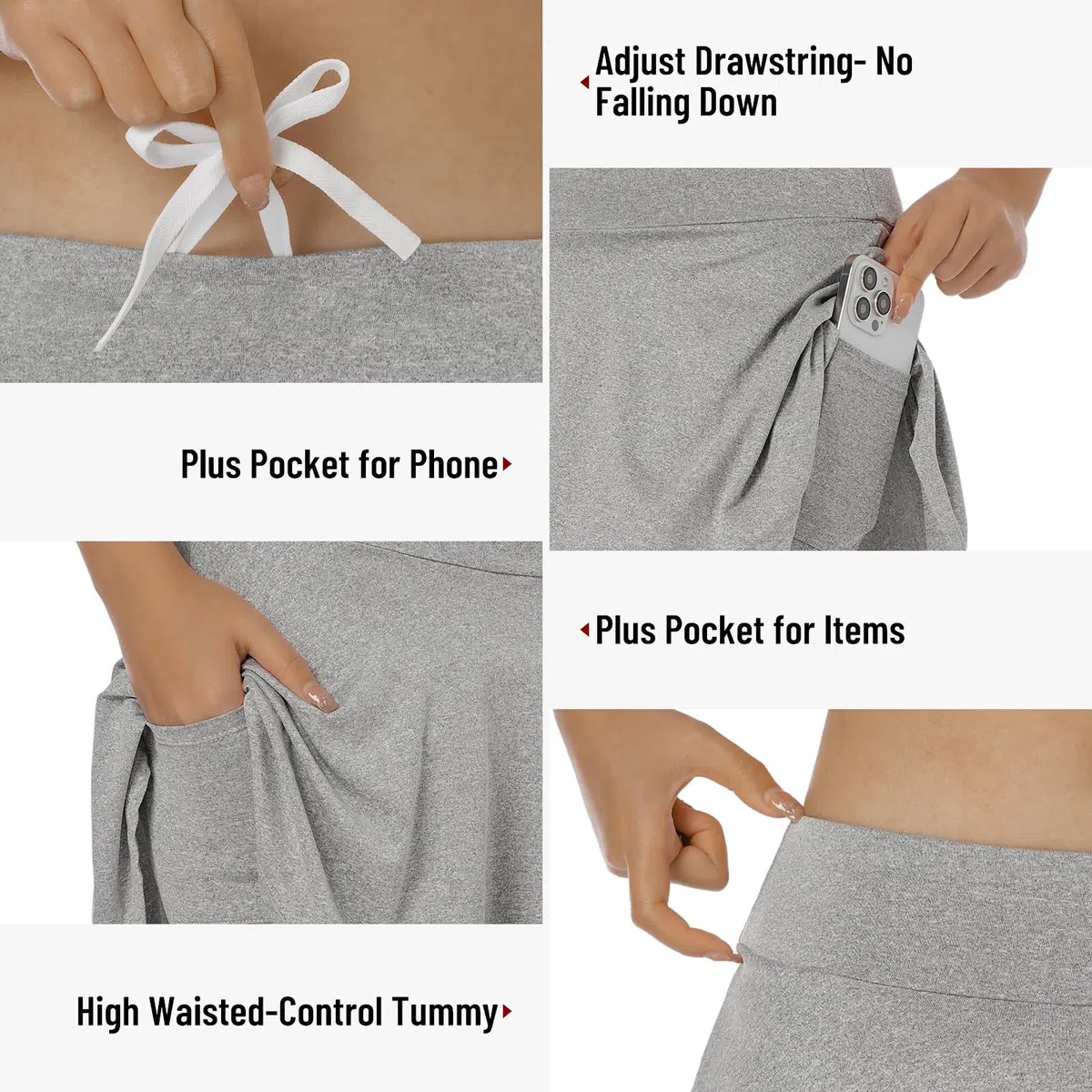 Faldas cortas para mujer, para tenis, golf, atletismo, pantalones cortos, con bolsillos, faldas para correr y entrenar